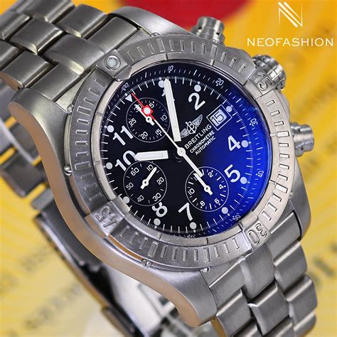 breitling super avenger titanium e13360|Breitling chrono avenger dial.